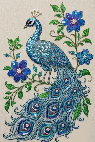 Finished embroidery preview