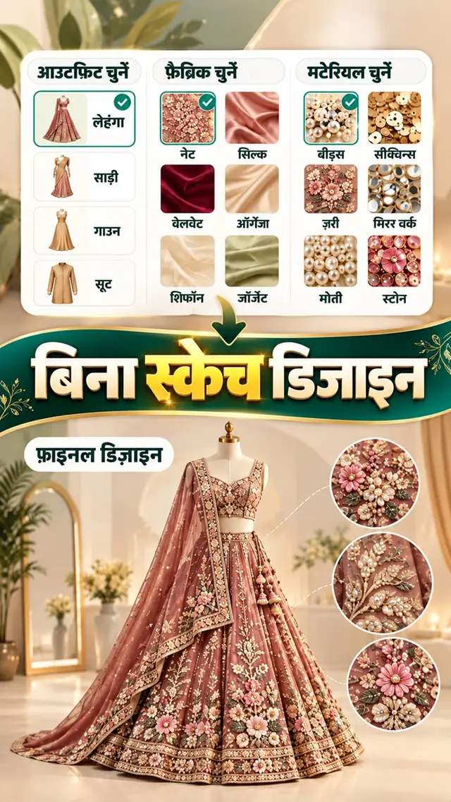 बिना स्केच डिज़ाइन बनाएं ट्यूटोरियल