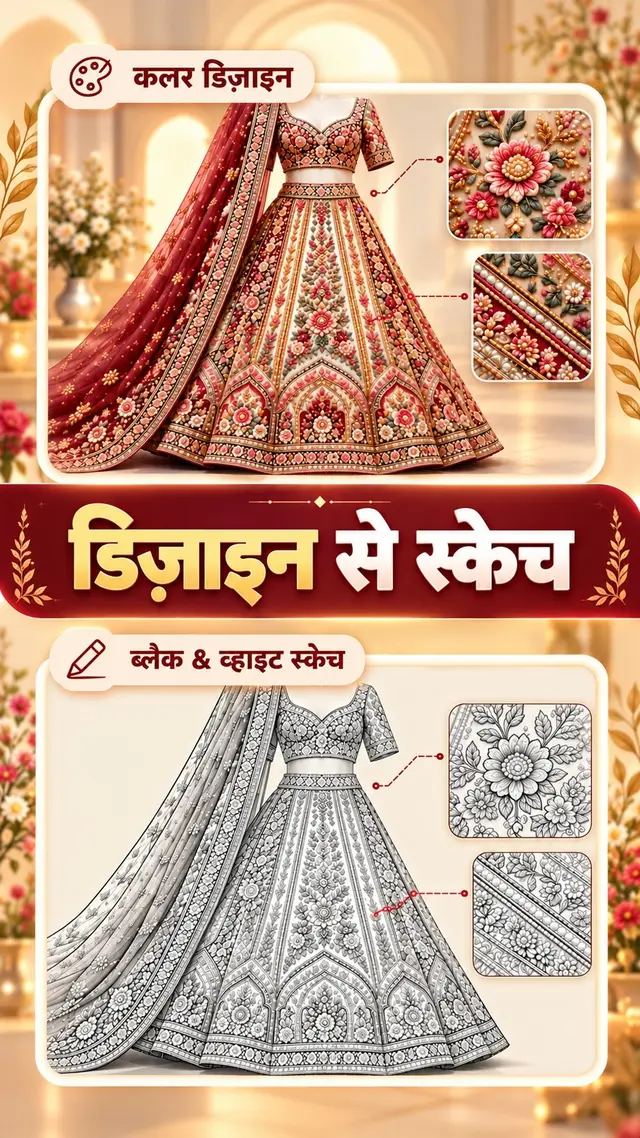 डिज़ाइन से स्केच ट्यूटोरियल